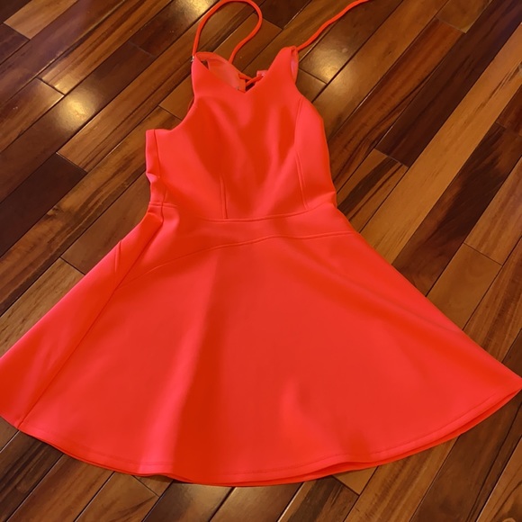 Miss Behave Jrs Orange Dress - Picture 3 of 6